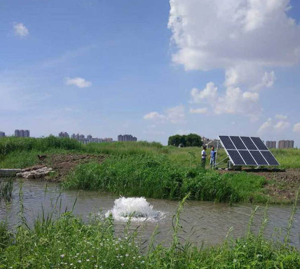 太陽(yáng)能涌泉式曝氣機